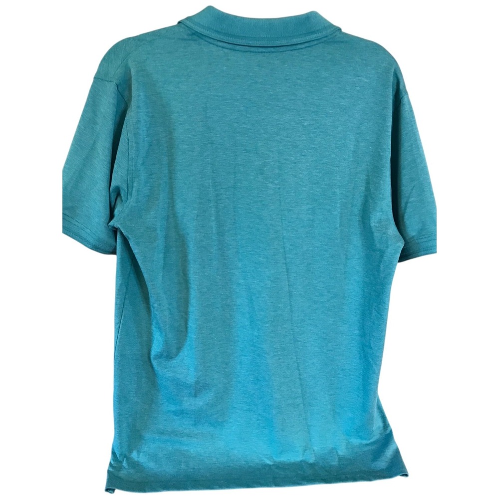 Men's Teal Classic Fit Stretch Cotton Pique Polo Size Small Member's Mark - Picture 3 of 4